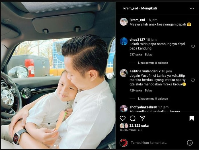 Netizen merasa terkejut dengan kemiripan antara wajah Yusuf dengan Ikram. Dalam sebuah pengakuan mengejutkan, Larissa mengungkapkan bahwa saat pertama kali dikenalkan, Ikram bahkan tidak tahu siapa dirinya.