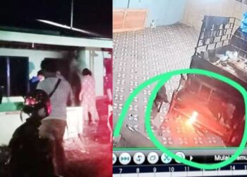 Serangan bom molotov ke rumah wartawan di deli serdang karena pemberitaan barak judi dan narkoba, dua pelaku ditangkap polisi.