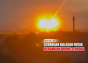 Serangan udara rusia skala besar, sebagai respons atas serangan drone ukraina yang sebelumnya menghantam fasilitas militer moskow.